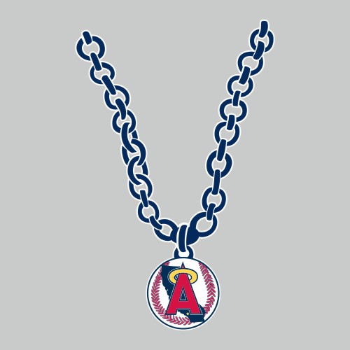 Los Angeles Angels of Anaheim Necklace logo vinyl decal